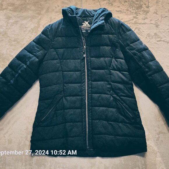 ZeroXposur Jackets & Blazers - ZeroXposur Women Green Jacket Black Label Size Large Hooded Zip Pockets Lined
